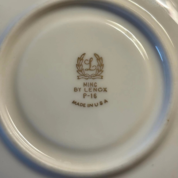 Lenox MING Early Black Mark Cup & Saucer Set - Picture 6 of 9